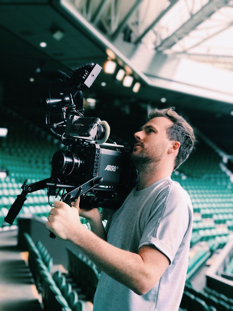 Stu McCardle on set