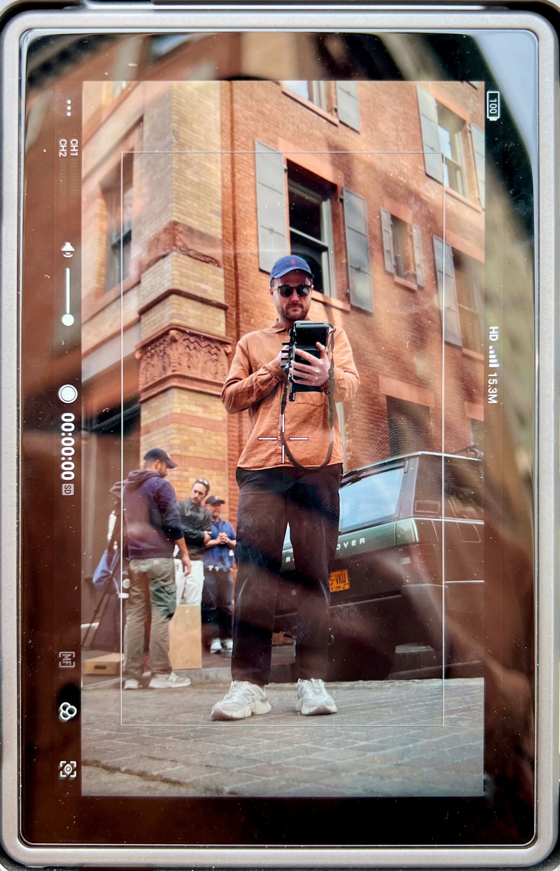 Stu McCardle on set
